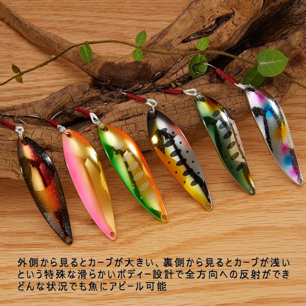 REEF DREAM Spoon Trout Thickness 5g 9g 14g Mountain Stream Lure Trout Spoon Salmon Salmon Char Yamame Mainstream Plated Grouper Barracuda Salt Compatible