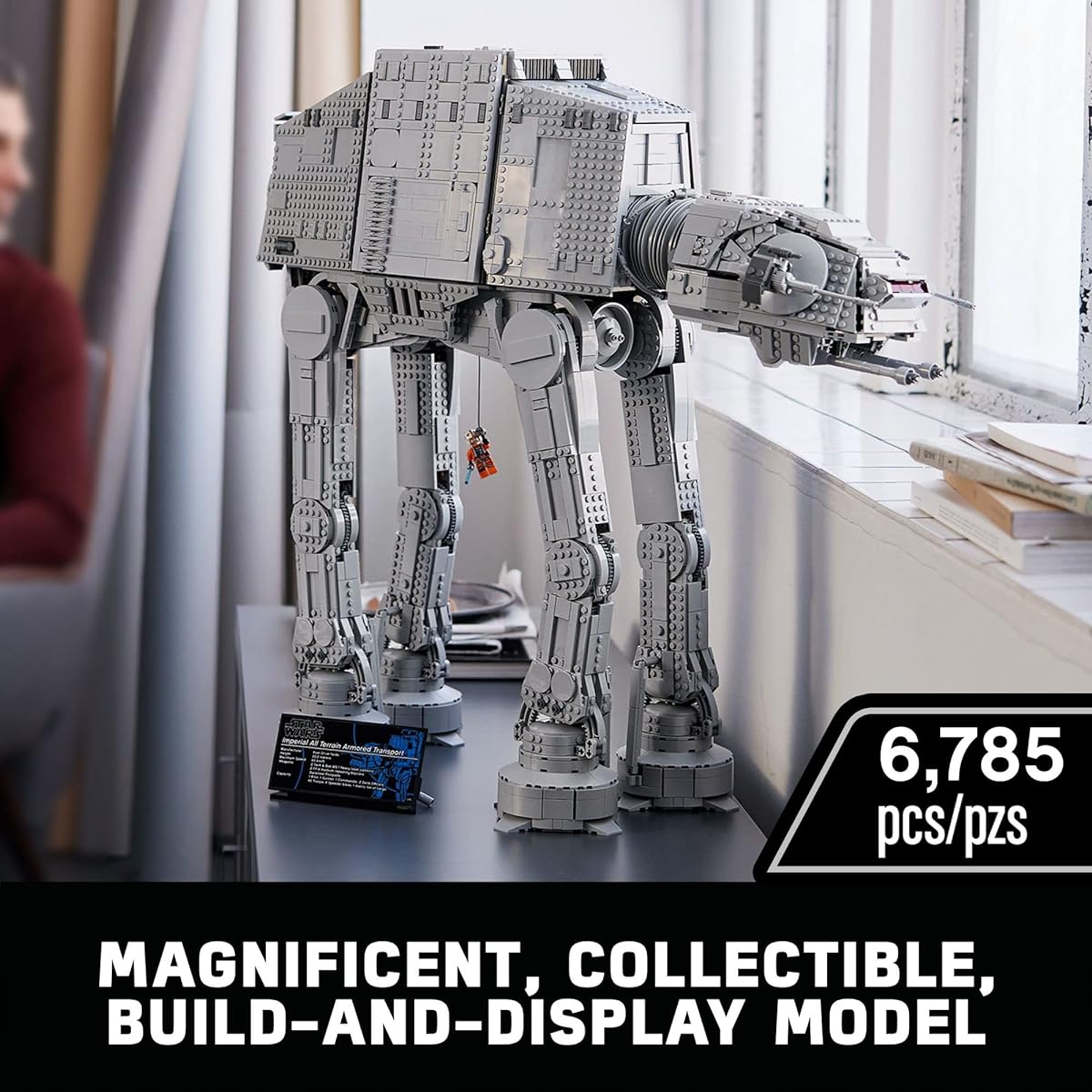 LEGO Star Wars Attack on Titan Buildable Model 75313 Buildable Model - Adult Collection Set Ultimate Building and Display Set 9 Minifigures General Veers Luke Skywalker Snowtrooper Attack on Titan Driver