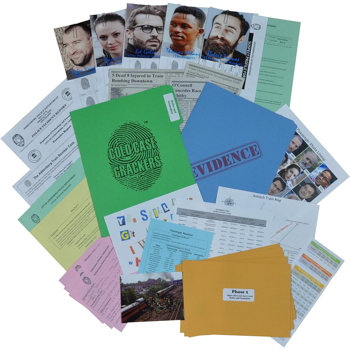Cold Case Crackers | Murder Mystery Game | Addenberg Train Bomber Case | Case Crack The Case?