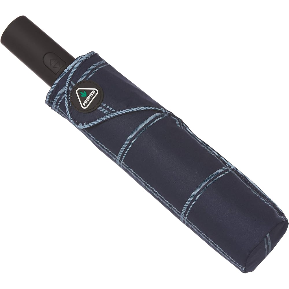 [Moonbat] Fulton [Automatic Open/Close Folding Umbrella] FULTON Men's Automatic Open/Close Folding Umbrella Check Navy Men's Navy Blue Japan F (FREE Size)