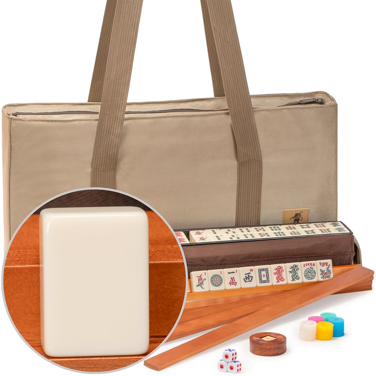 American Mahjong Set Soft Case ''Mojave'' w/ All-In-One Rack/Pushers