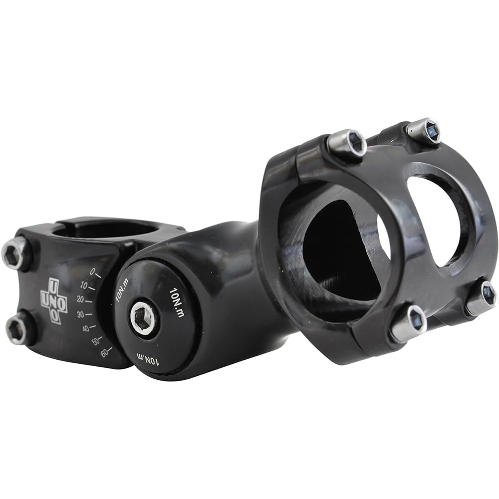 kalloy [UNO] AS-820 2D FORGED Angle Adjustable (Variable) Ahead Stem 31.8mm Diameter Black/95mm AS-820-95B