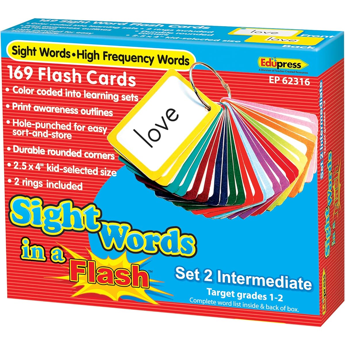 Sight Words in a Flash, Flash Cards, Medium Set(169)