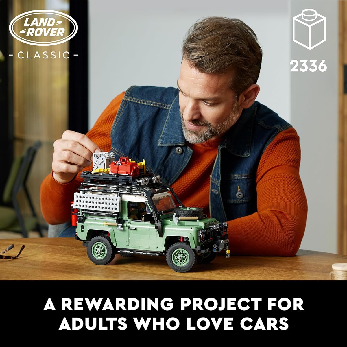 LEGO Icon Land Rover Classic Defender 90 10317 Model Car Building Set for Adults and Classic Car Enthusiasts - Immersive Project Based on the Off-Road Icon - Great Graduation Gift for Him or Her