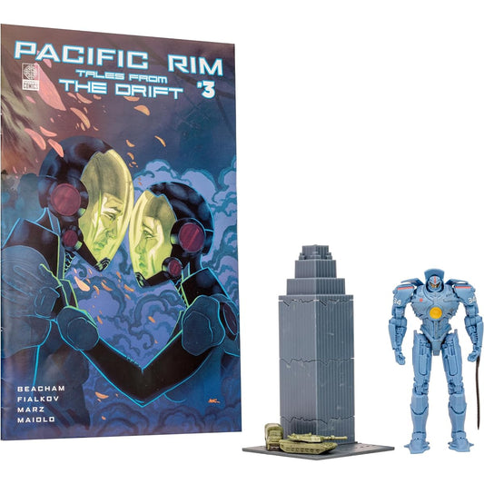 Pacific Rim McFarlane Toys Gipsy Danger (Jaeger) 4-Inch Scale Figure Playset with Comic, 14737