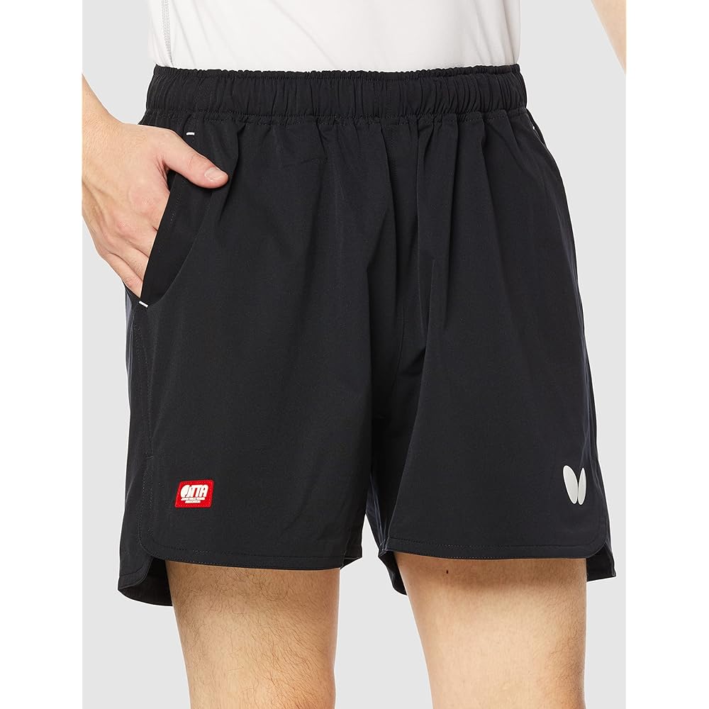 [Butterfly] Table Tennis Unisex Training Wear Elenado Pants Black