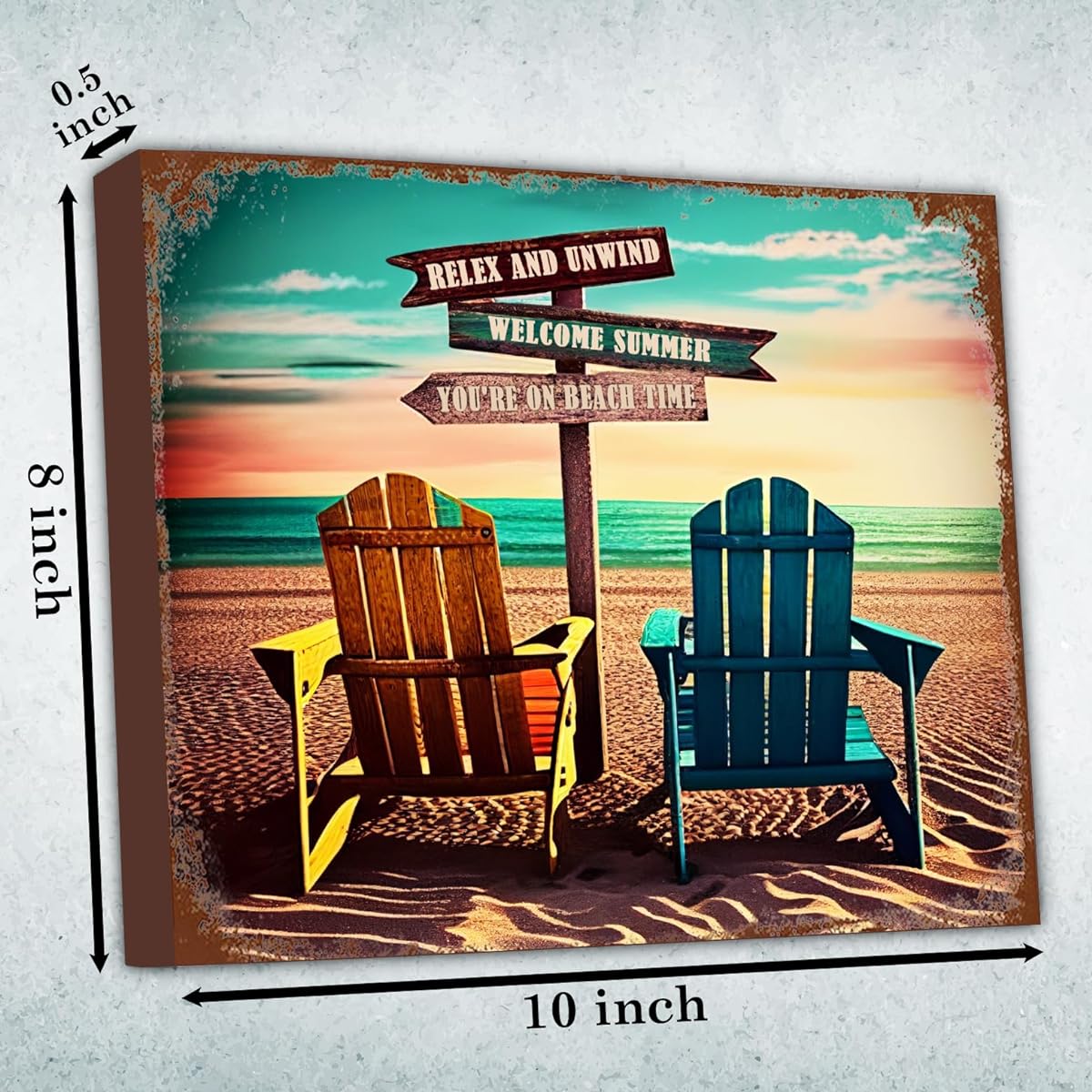 Feyerr Beach Decor Canvas Beach Room Decor