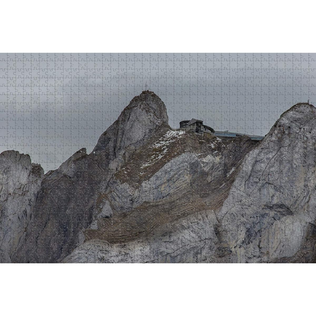 Switzerland Pilatus Lucerne Mountain Puzzle Wooden Jigsaw Puzzle for Adults 1000 Pieces Travel Souvenir Gift