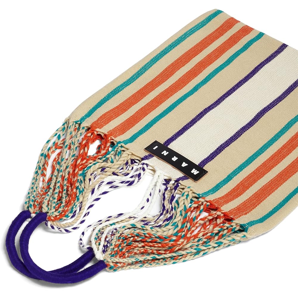 MARNI Market Shopping Bag Striped Picnic Hammock