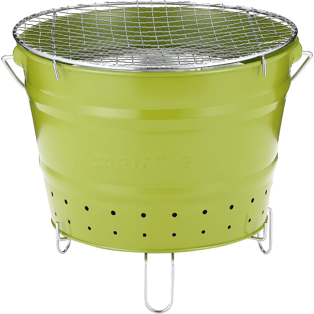 Captain Stag BBQ Charcoal Shichirin Bucket Grill [For 1-2 people] UG-23