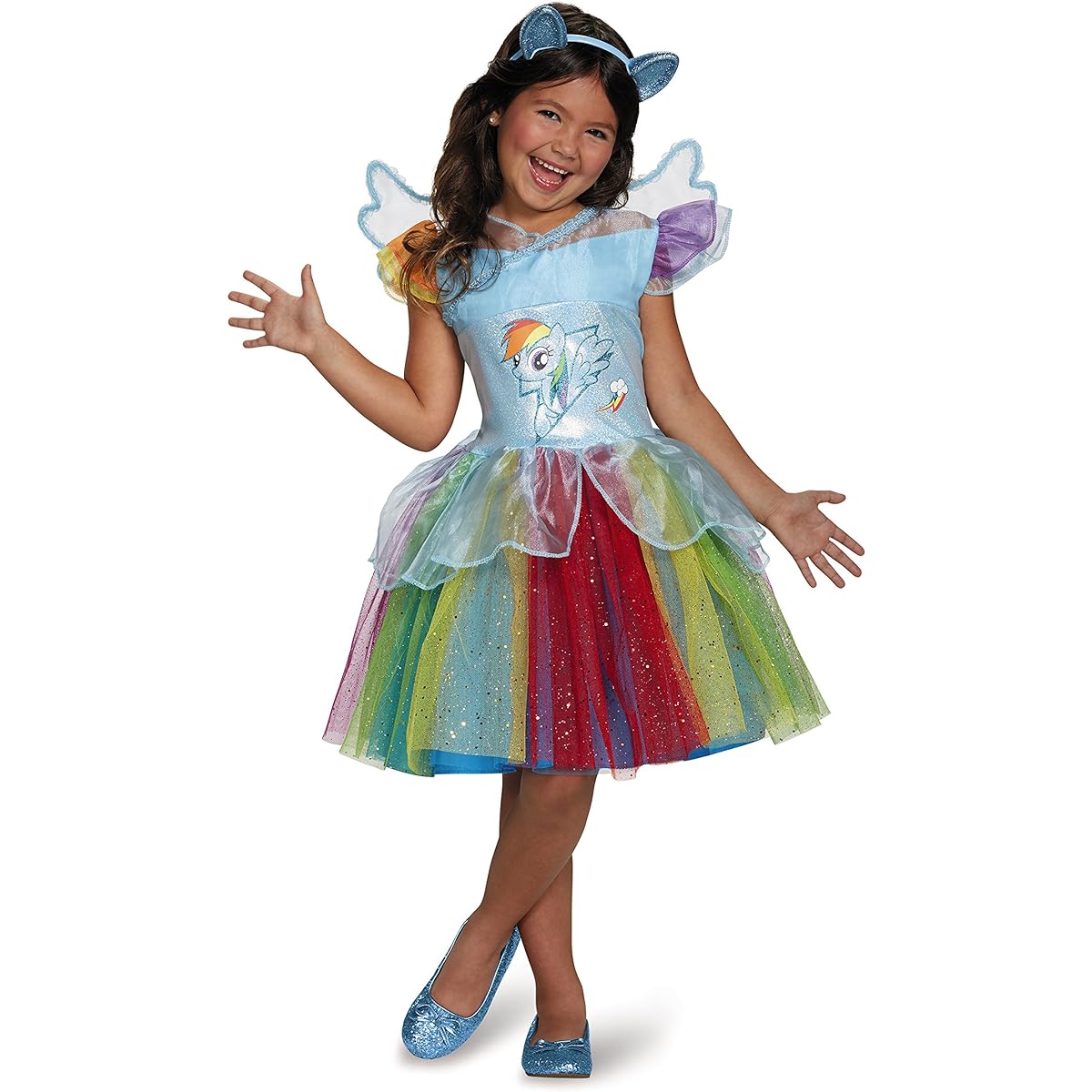 Disguise Rainbow Dash Tutu Deluxe My Little Pony Costume, X-Small/3T-4T by Disguise