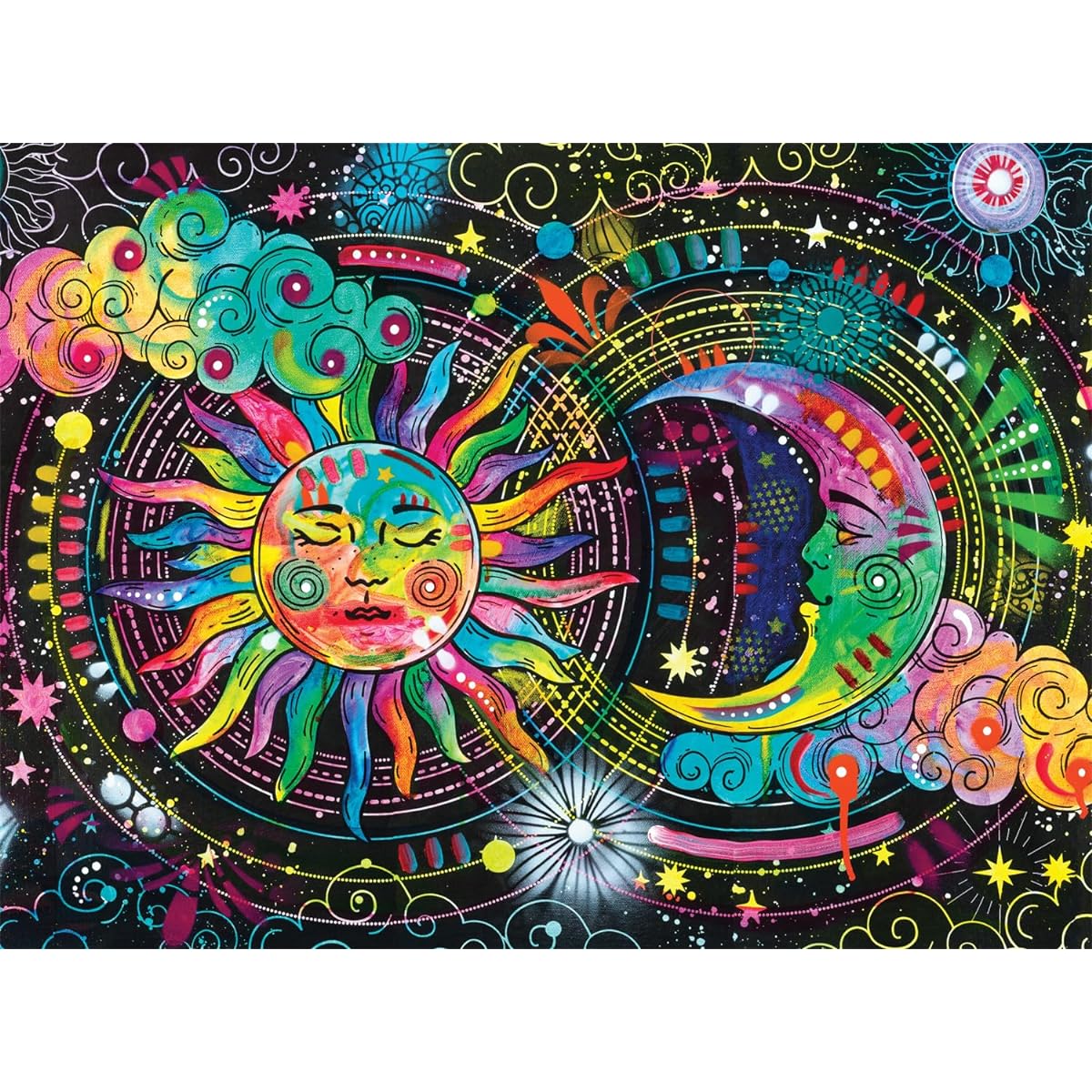 Buffalo Games - Stars of the Sun and Moon - 1000 Piece Jigsaw Puzzle for Adults Challenging Puzzle Perfect for Game Night - 1000 Pieces Finished Size 26.75 x 19.75