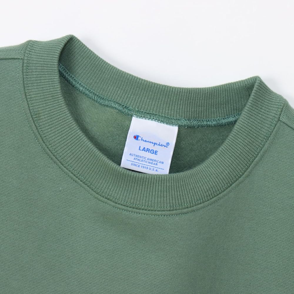 [Champion] Sweatshirt, Long Sleeve, Round Neck, Brushed Lining, Graphic Logo Print, Crew Neck Sweatshirt, Basic C3-Z016 Men's