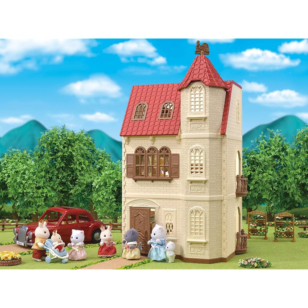 EPOCH Sylvanian Families House [House with red roof elevator] Ha-49