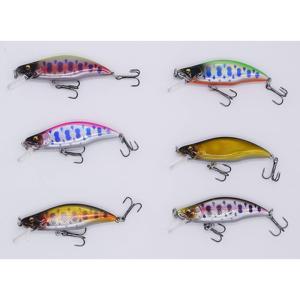 [PB Lure] Mountain Stream Minnow 51FS 51mm 4.5g Mountain Stream Trout Black Bass (Set of 6 Colors)