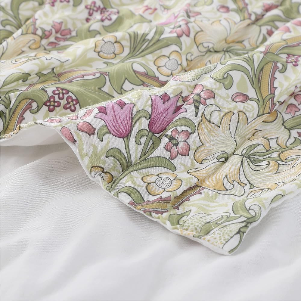 nishikawa [Nishikawa] Morris Gallery Soft Gauze Blanket Single Washable 100% Cotton Soft Golden Lily Green FR03103001