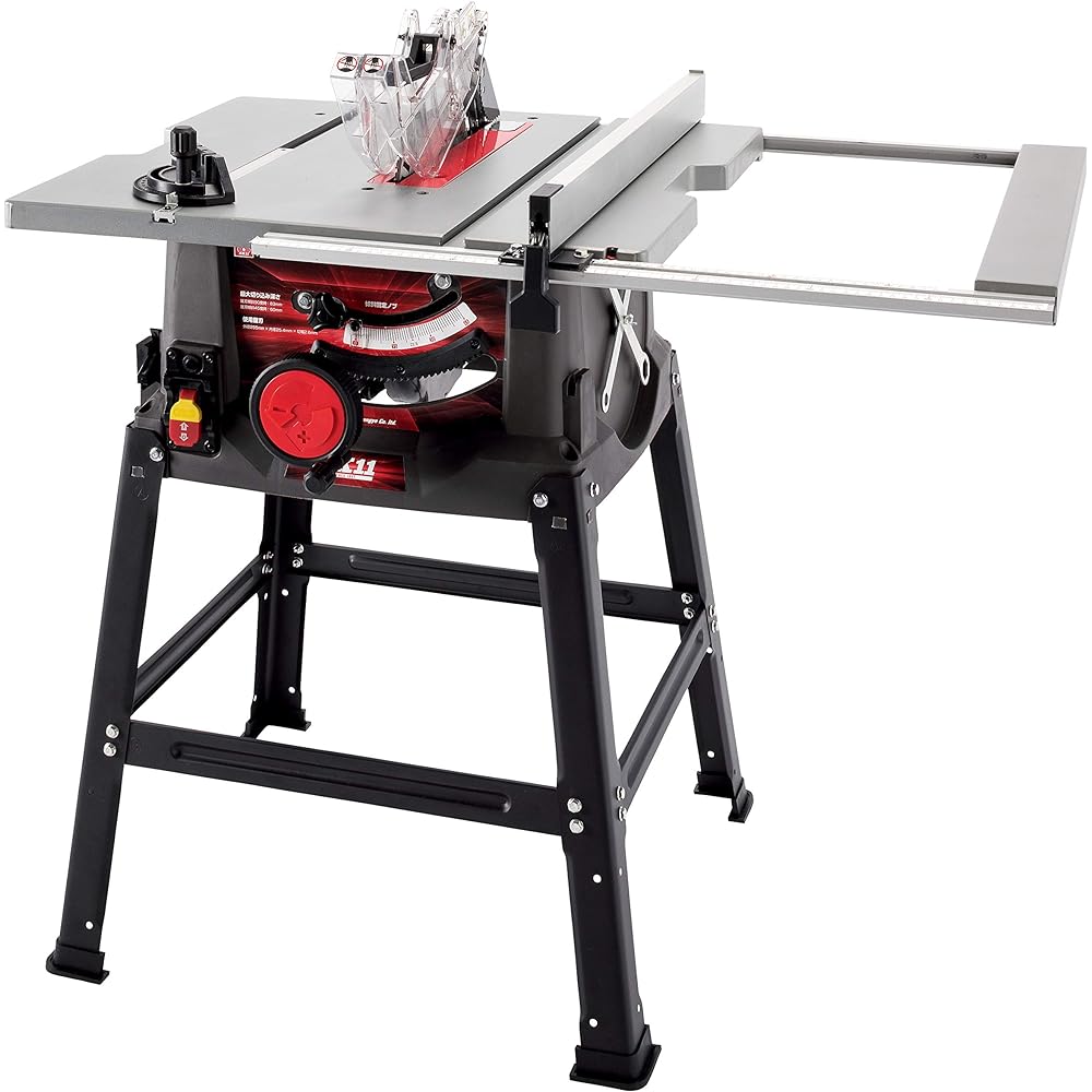 SK11 Woodworking Table Saw Maximum Width 1000 x Depth 570mm STS-255ET Blade Diameter 255mm Chip Saw Included