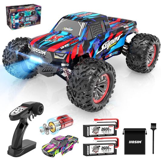 Hosim 1:10 68+ KMH Brushless RC Car High Speed Remote Control Car for Adults Boys 4X4 All Terrain Waterproof Off-Road Hobby Grade Large High Speed Racing Buggy Toy Gift Monster Truck