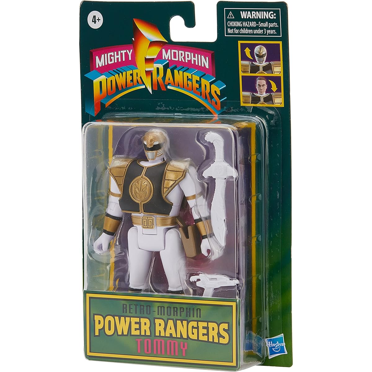 Power Rangers Retromorphin White Ranger Action Figure