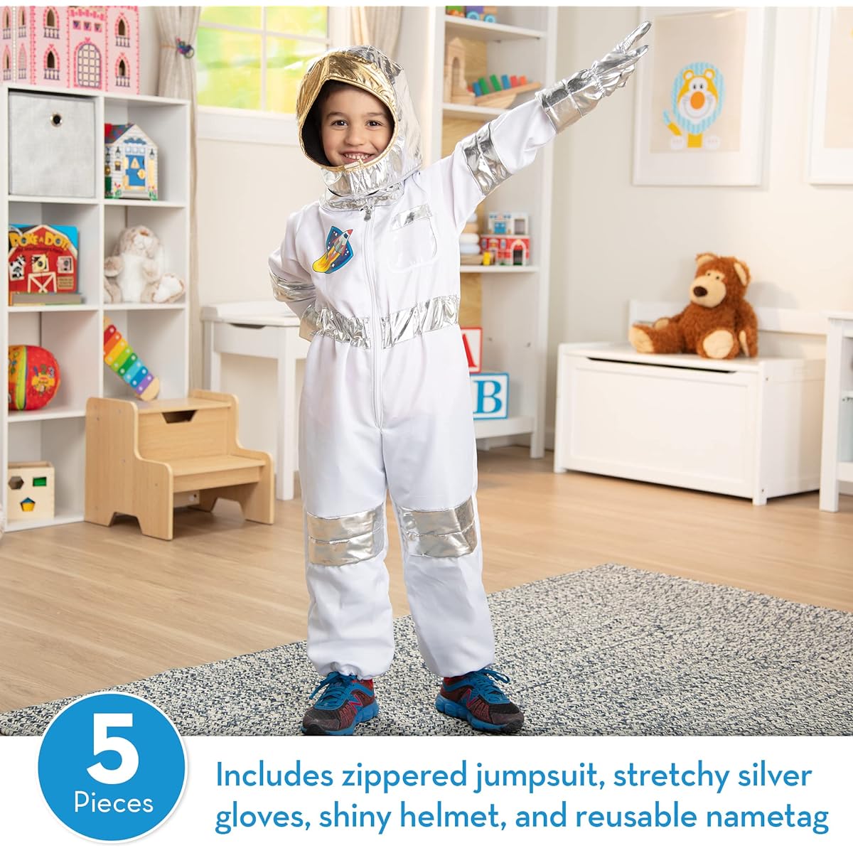 Melissa & Doug Astronaut Costume Set for ages 3-6 [MD8503]
