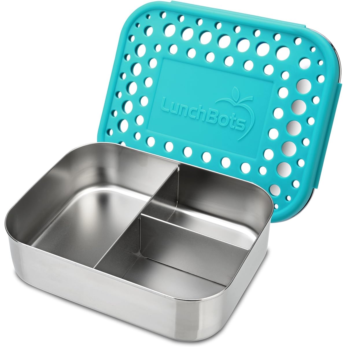 [LunchBots] LunchBots Trio 2 Stainless Steel Food Container Three Section Design Perfect for Healthy Snacks, Sides, [Parallel Import]