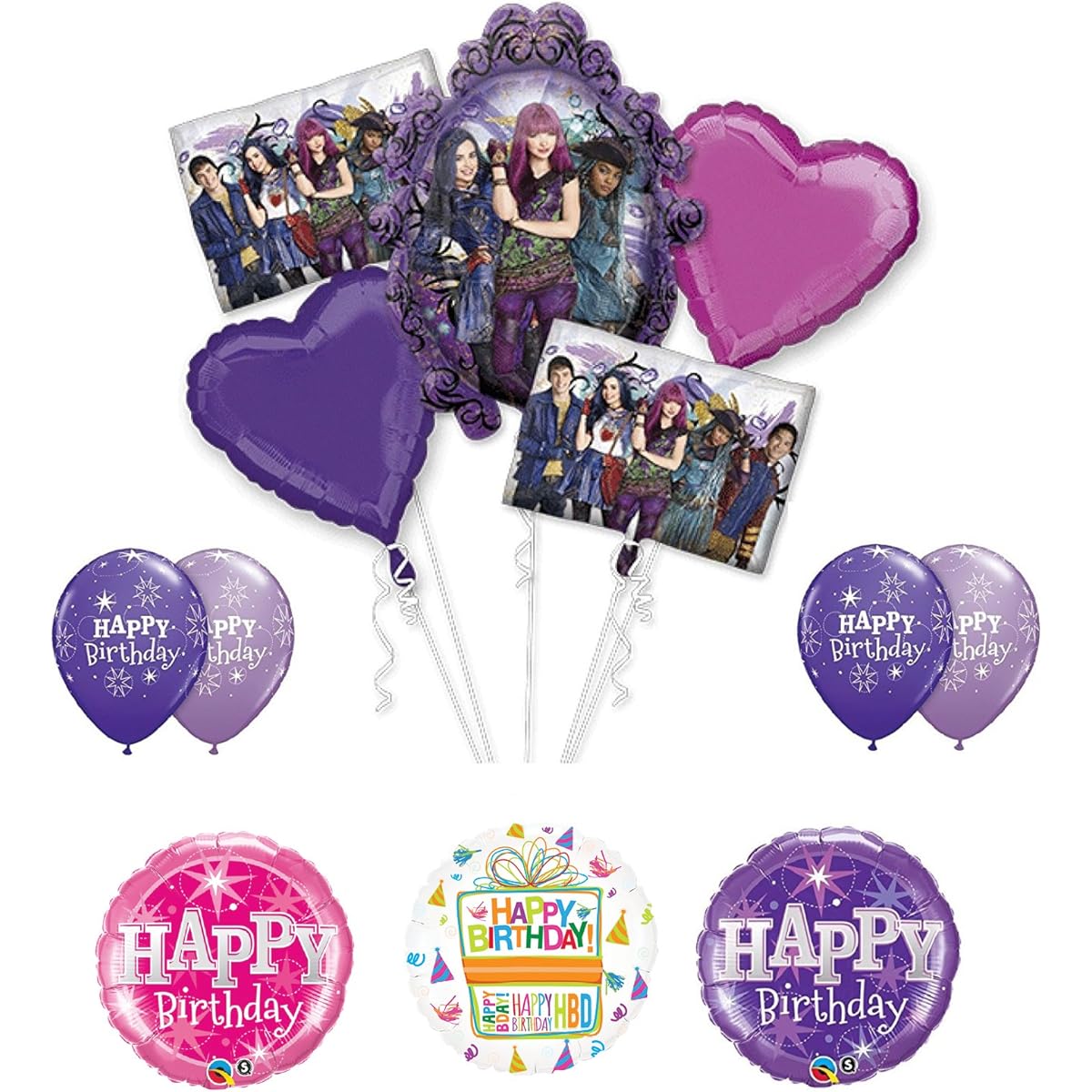 Mayflower The Descendants Birthday Party Supplies and Balloon Bouquet Decorations