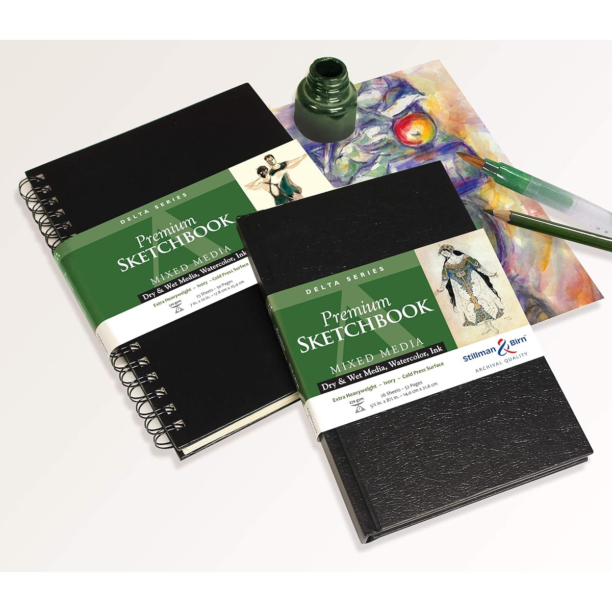 Delta Hardbound Sketchbook 5.5X8.5 by Stillman & Birn