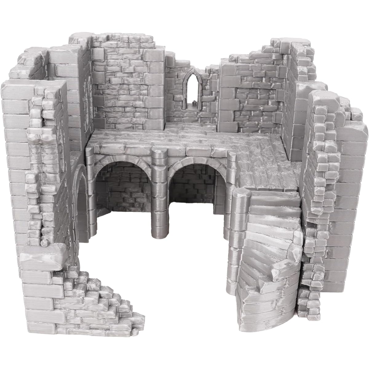 Keep tabletop terrain ruined for fantasy wargames and RPGs. 28mm, 32mm miniature.