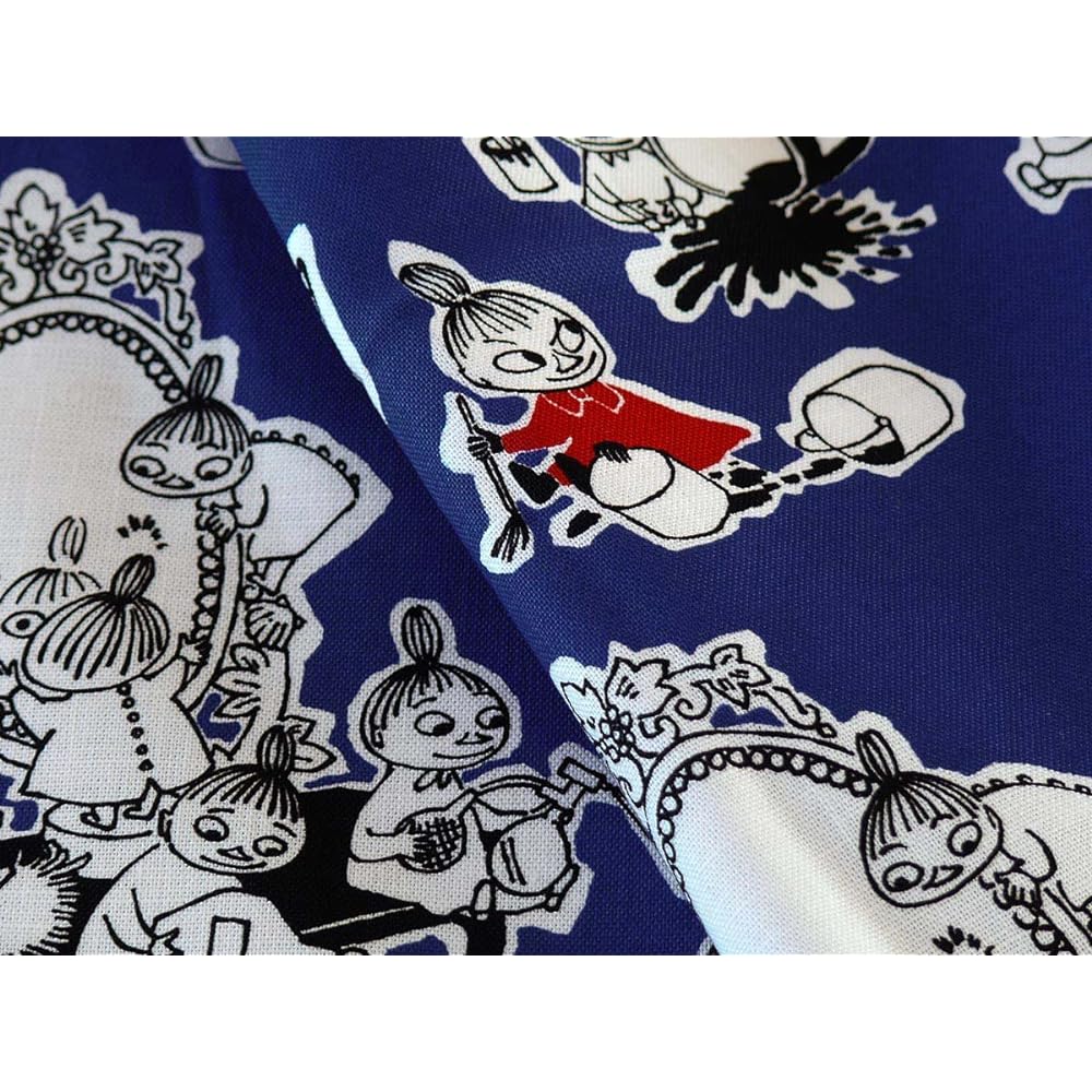 Quarter Report (MOOMIN) Moomin Curtain My is here! Blue Width 100 x Length 230cm Set of 2 16 sizes to choose from 100% cotton [Made in Japan]