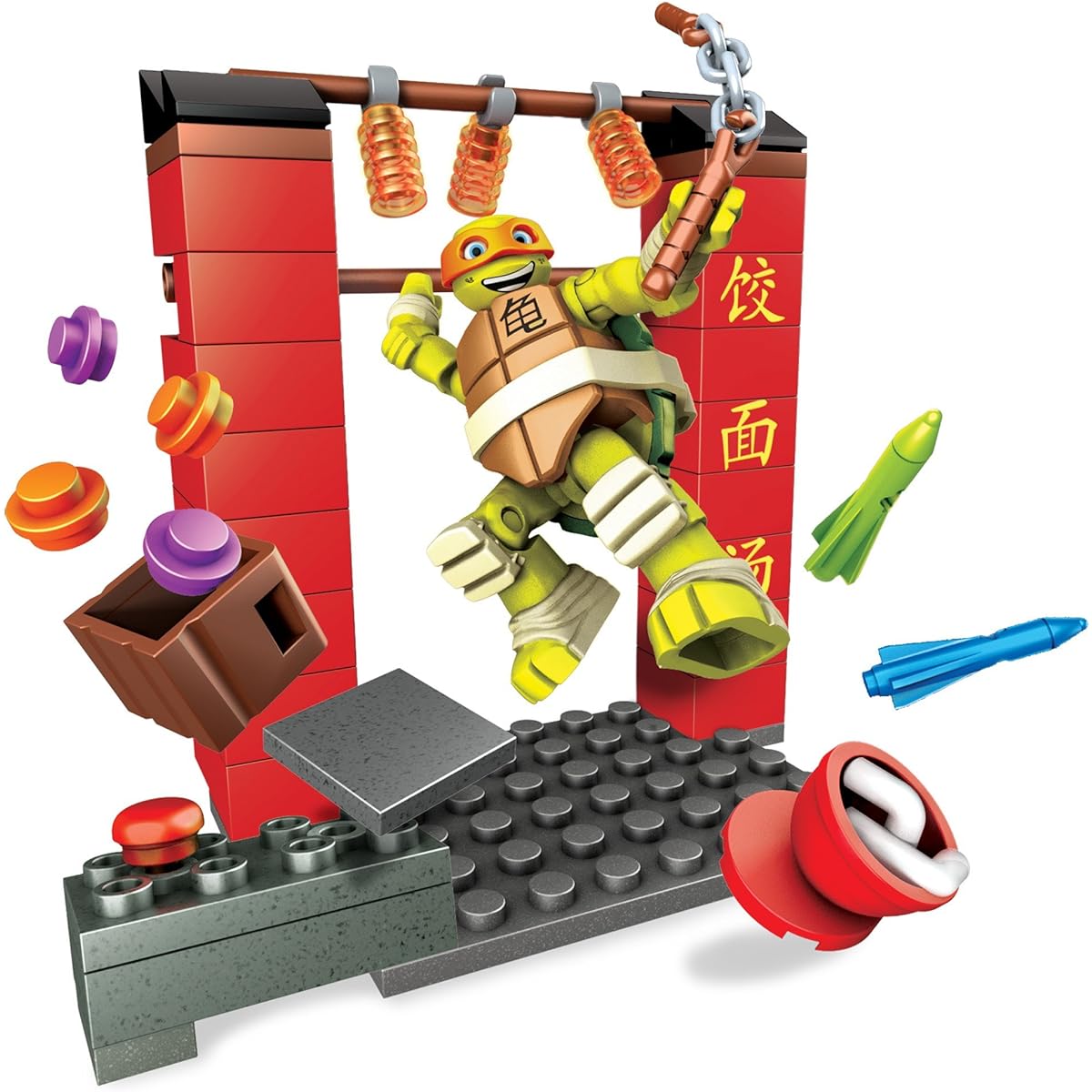 Mega Bloks Teenage Mutant Ninja Turtles Mikey Chinatown Chase Set