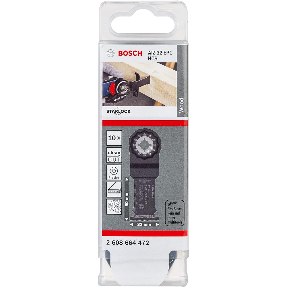 BOSCH cut-and-sew multi-tool blade 32mm (Starlock, 10-piece set) AIZ32EPCN/10