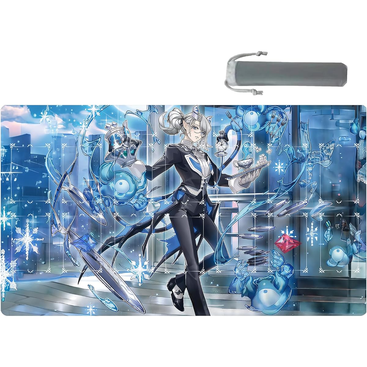 sabermaster ygo playmat labrinth mat game competition pad mat card binder deck 23.6x13.7 inch (15)