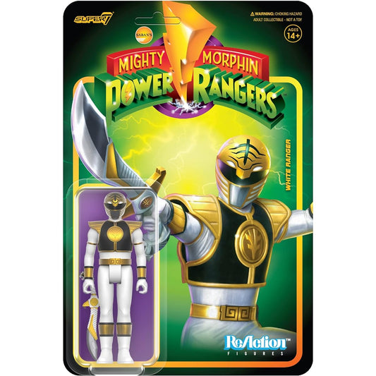 Mighty Morphin Power Rangers White Ranger Reaction Figure