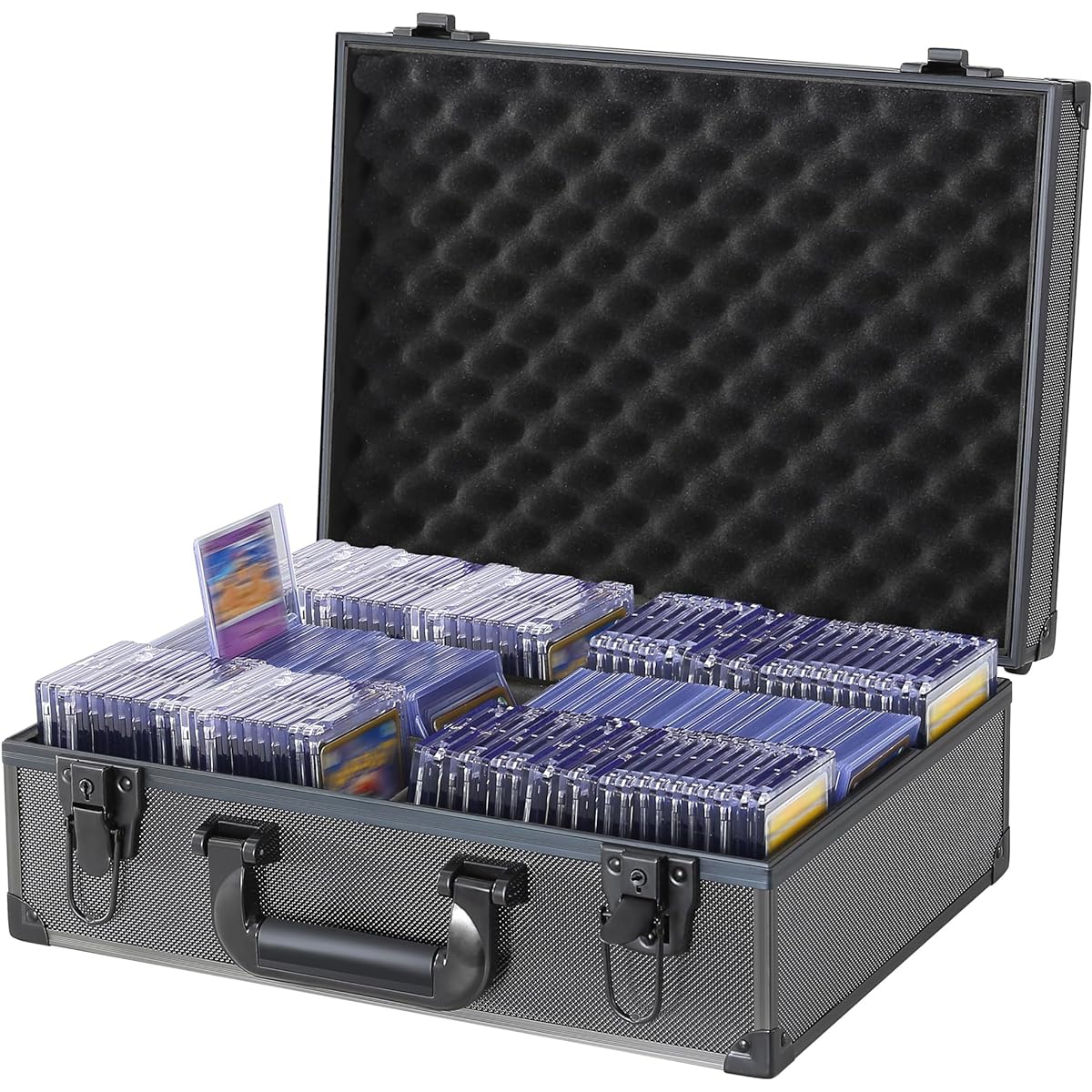TCGUARD Top Loader Storage Box, 3" x 4" for 35PT Top Loaders, Waterproof, Non-Slip Card Storage Box with Dividers for Trading Cards and Sports Cards (Holds 600+ Top Loaders)