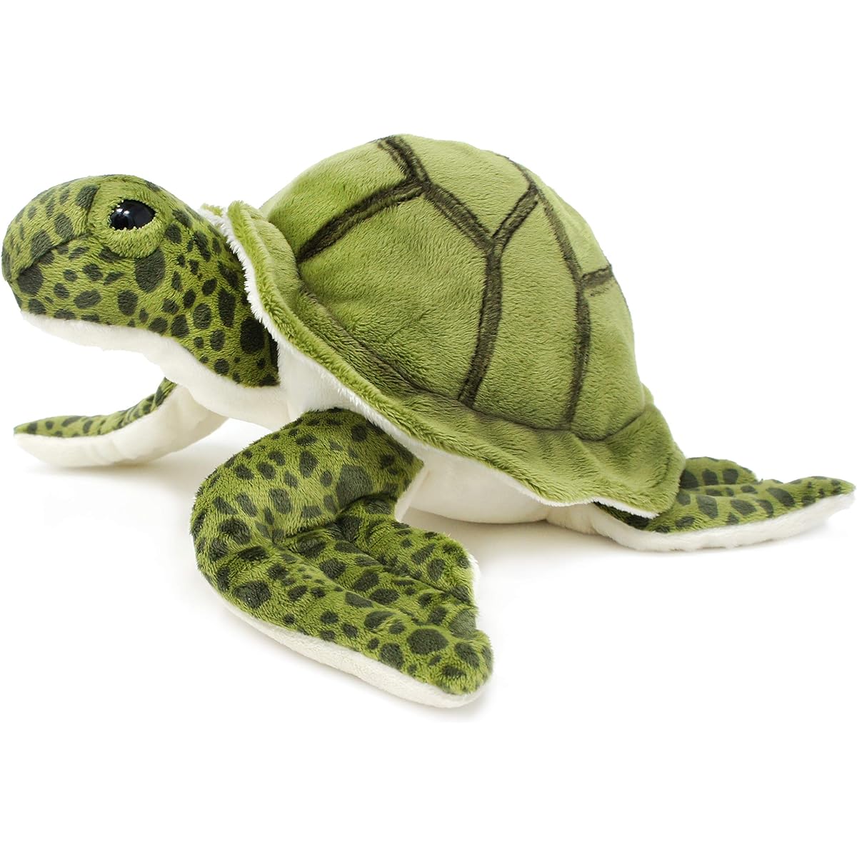 Tiger Tale Toys Turquoise Green Sea Turtle 10" Stuffed Turtle