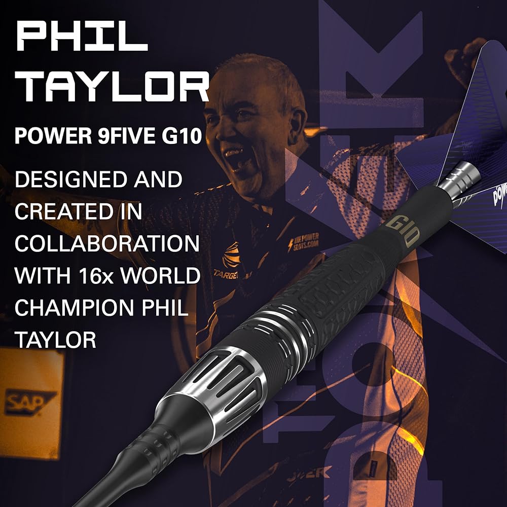 TARGET POWER 9FIVE G10 18G 95% SOFT TIP DARTS (Power 9FIVE G10 Phil Taylor)