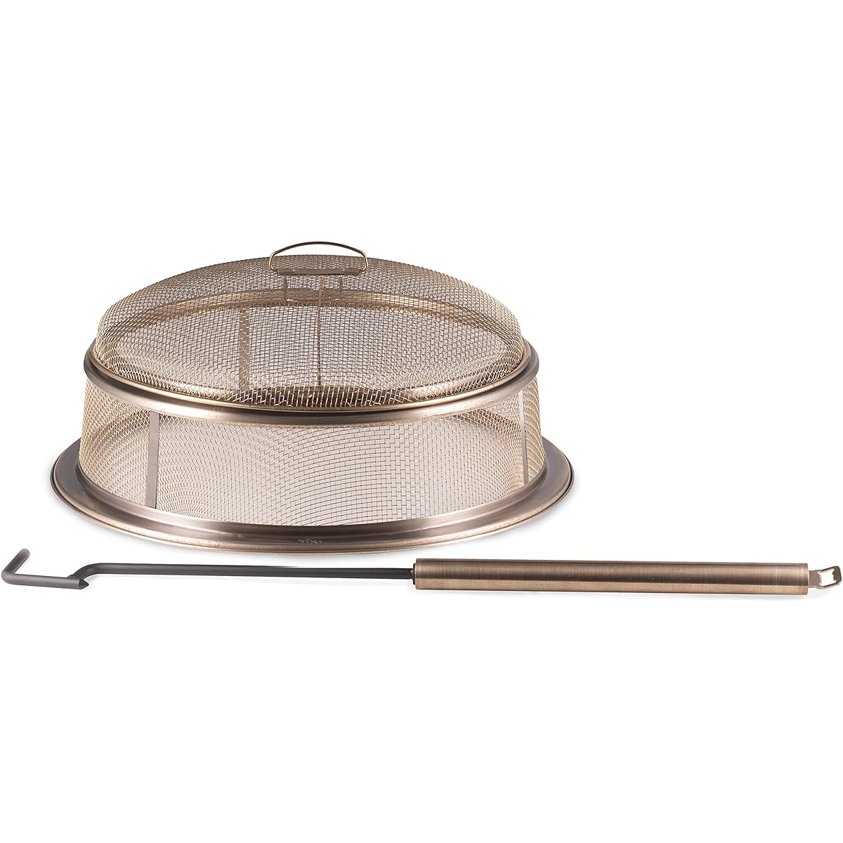 TIKI Brand 1321008 Firing Screen and Poker, Silver