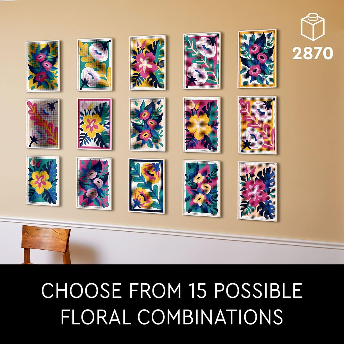 LEGO Lego Art Flower Art 31207 Toy Blocks Gift Art Painting Interior Boys Girls Adults