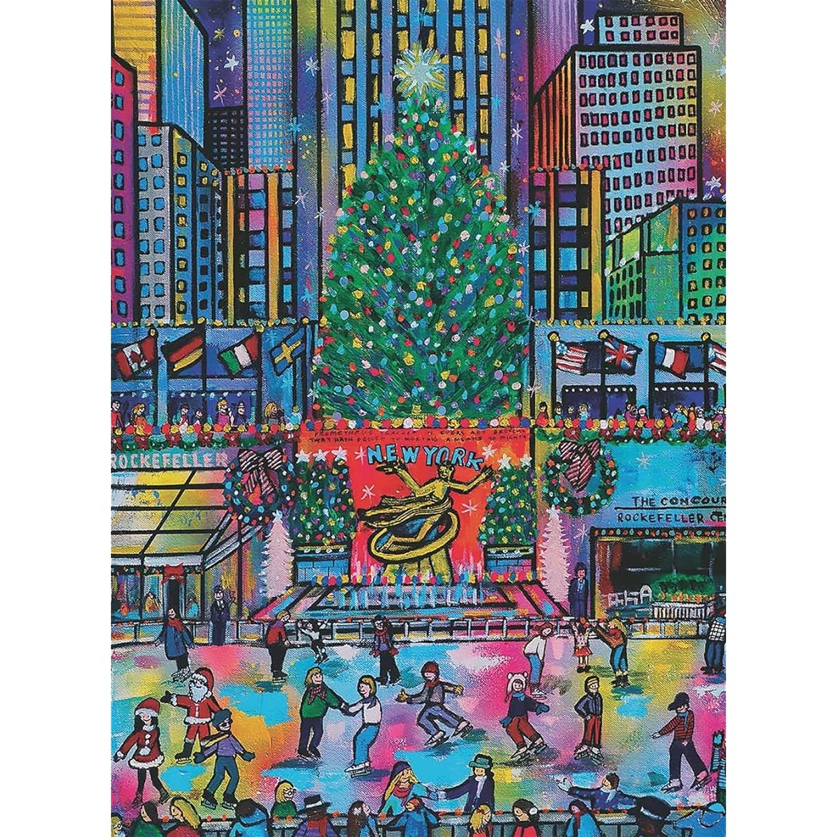 Rockefeller Christmas Jigsaw Puzzle, 500 Piece
