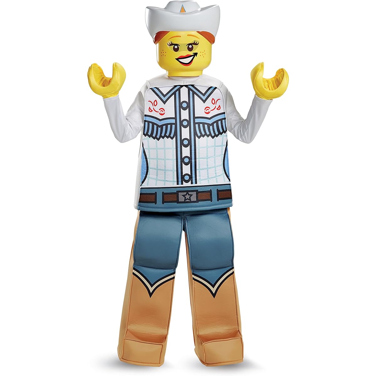 Cowgirl Lego Prestige Costume, Costume for Children and Women Cowgirl Prestige Size: S
