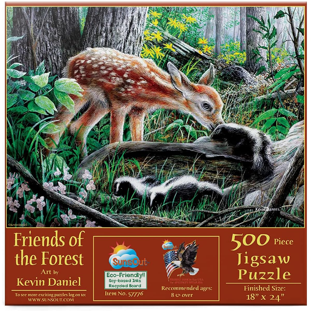 SunsOut Jigsaw Puzzle Friends of the Forest 500 Pieces