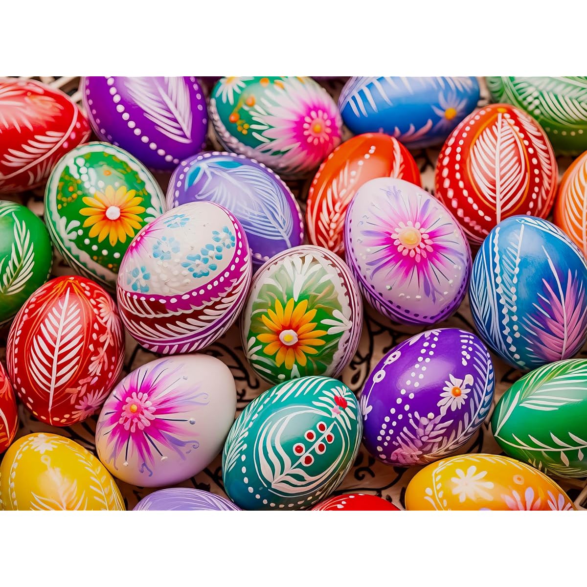 Cross & Glory Easter Eggstravaganza - 1000 Piece Pastel Puzzle Adventure Vibrant Celebration