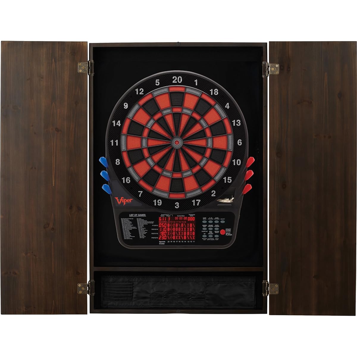 Viper 800 Soft Darts, Metropolitan Espresso Finish Cabinet & Laser Throw Line