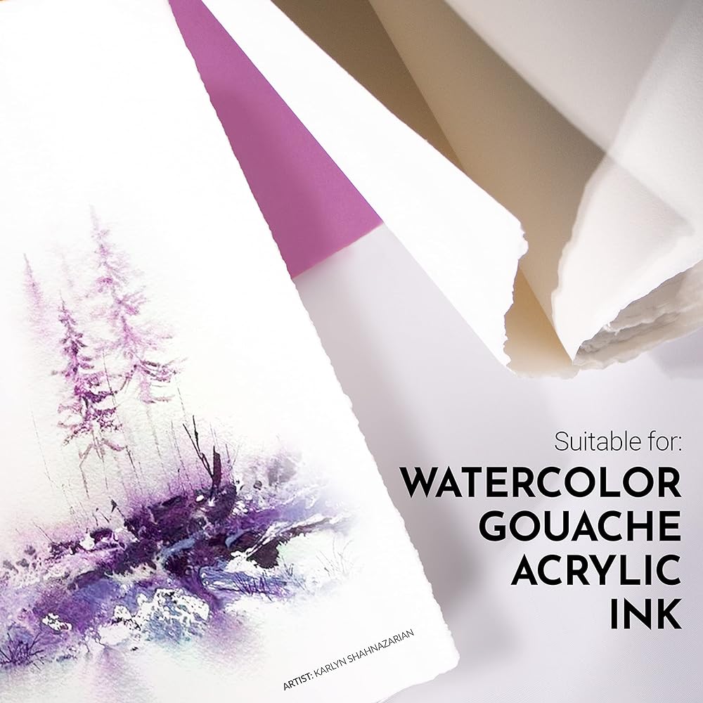 Arches Watercolor Paper Roll 300g Extra Fine 1.13X9.15m (1710297) Natural White 204002205