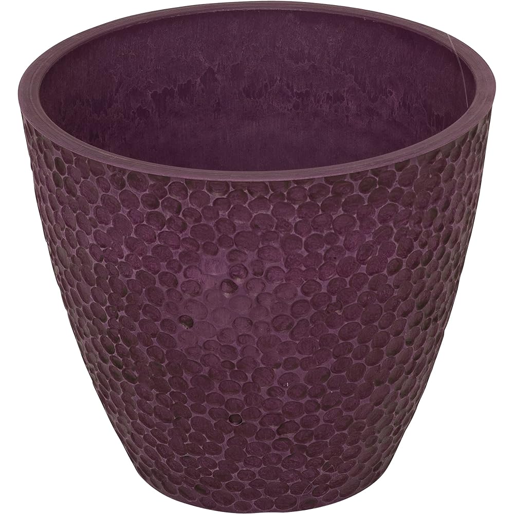 Lead Style Concave Pot 30 Pot No Hole Resin Taupe φ30×H26cm MR30TP