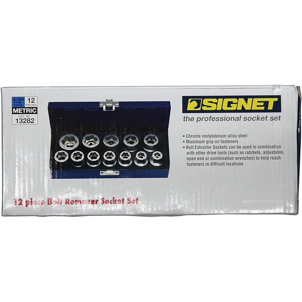 SIGNET 13282 1/2DR Bolt Remover Socket Set (12PCS) 13282