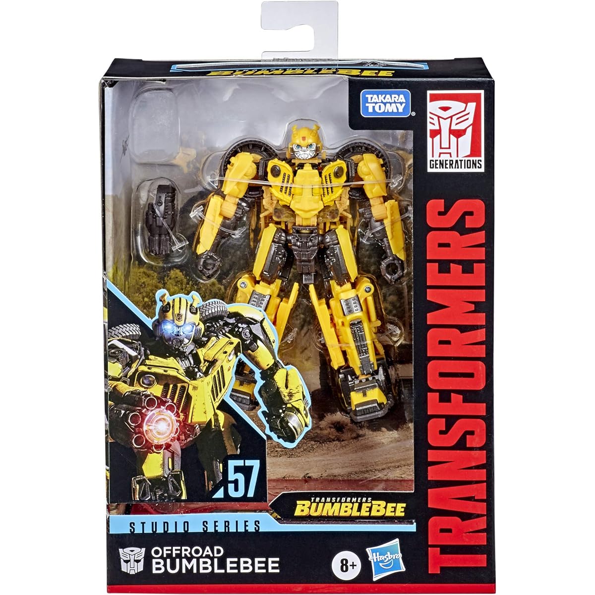 Transformers Movie Bumblebee Toy Studio Series 57 Deluxe Class Off-Road Bumblebee Action Figure - Adult/Kids Ages 8+, 4.5 Inch