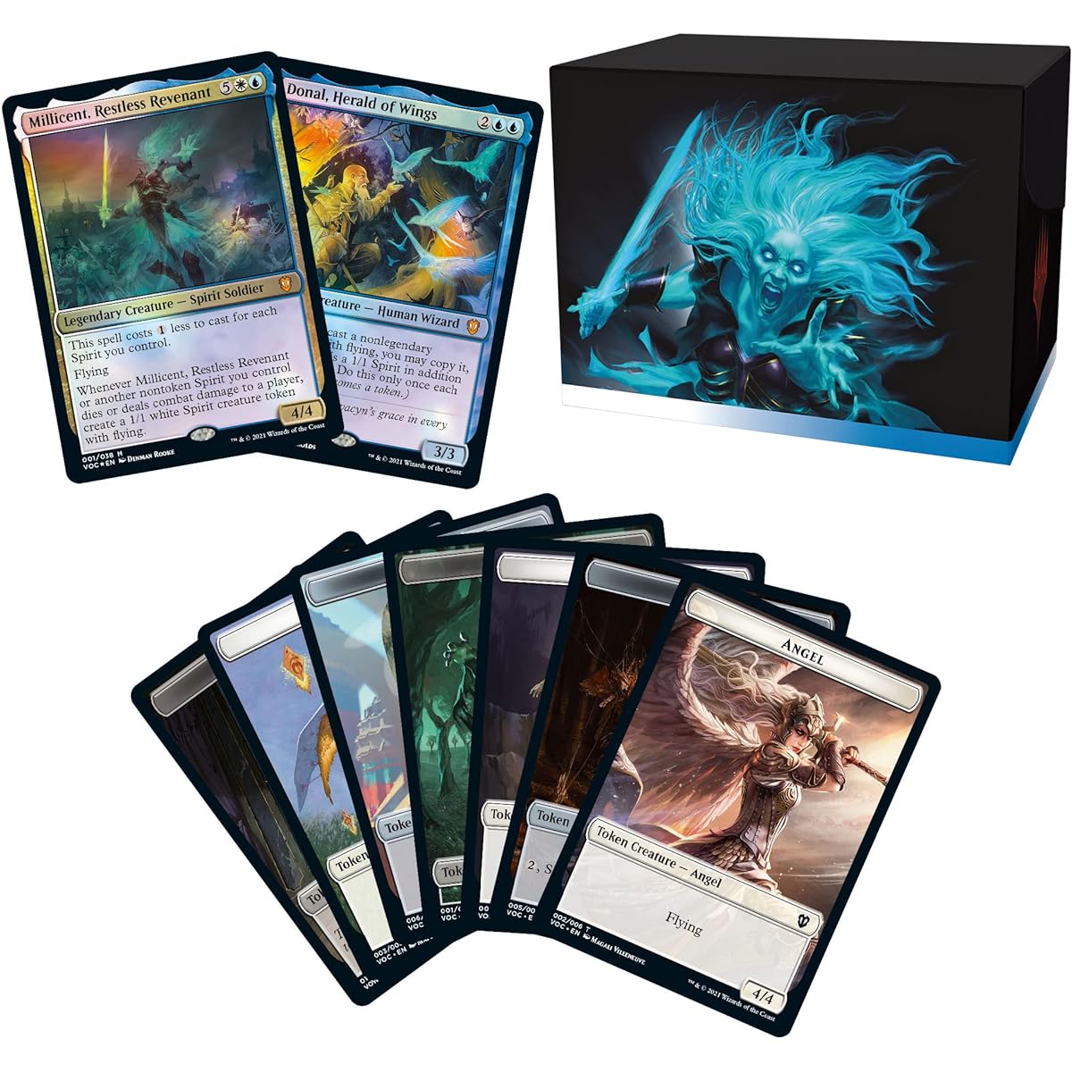 Magic: The Gathering Innistrad Crimson Vow Commander Deck Spirit Squadron Minimal Package Edition
