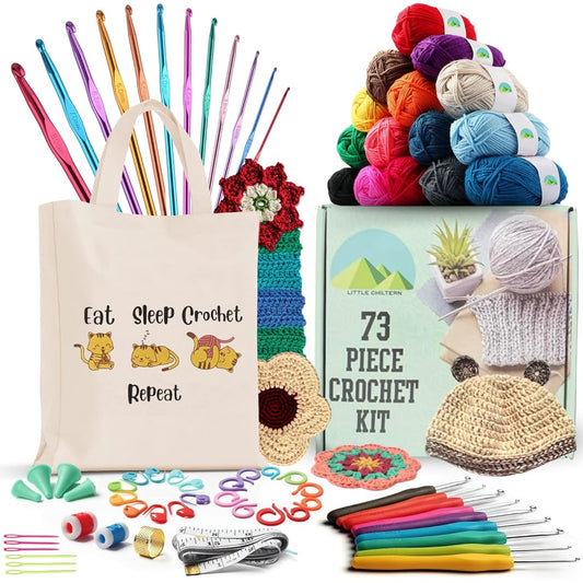 LITTLE CHILTERN Colorful Crochet Tool Kit - Storage Kit