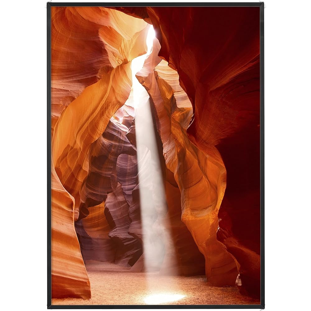 HAKUBA Picture Frame Poster Panel A1 Black AMZFPTP-BKA1 4977187506389 Insert Type, Lightweight, Thin, Aluminum, For Displaying Photos, Posters, Newspapers, etc.